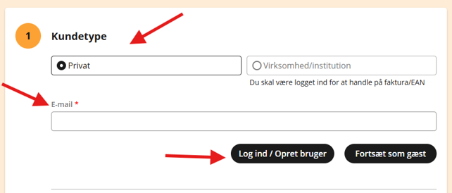 Opret bruger praxis.dk
