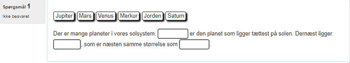 PRA - SUP - opret spørgsmålstypen fyld huller i quiz 4