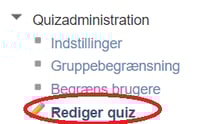 PRA - SUP - oprette quiz på baggrund af spørgsmål i bank 1
